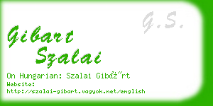 gibart szalai business card